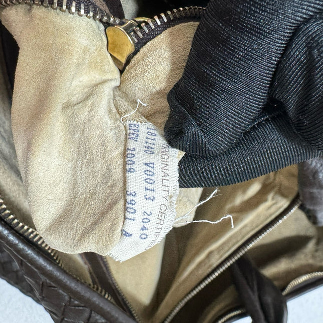 Sold Bottega Veneta Hobo Bag Large Chocolate Brown Lambskin leather 51cm