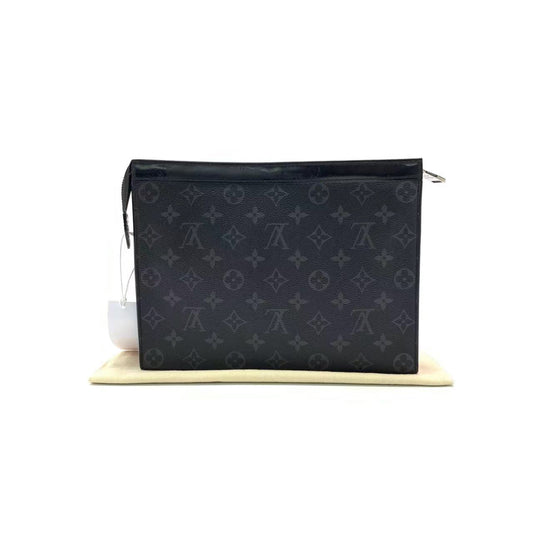 Louis Vuitton Voyage Clutch Black Monogram Men's