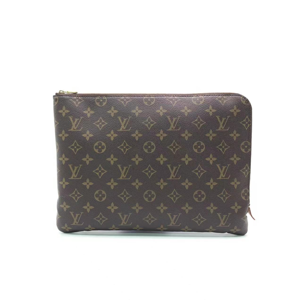 Sold Louis Vuitton Pochette Jour GM Travel Document Bag Brown Monogram