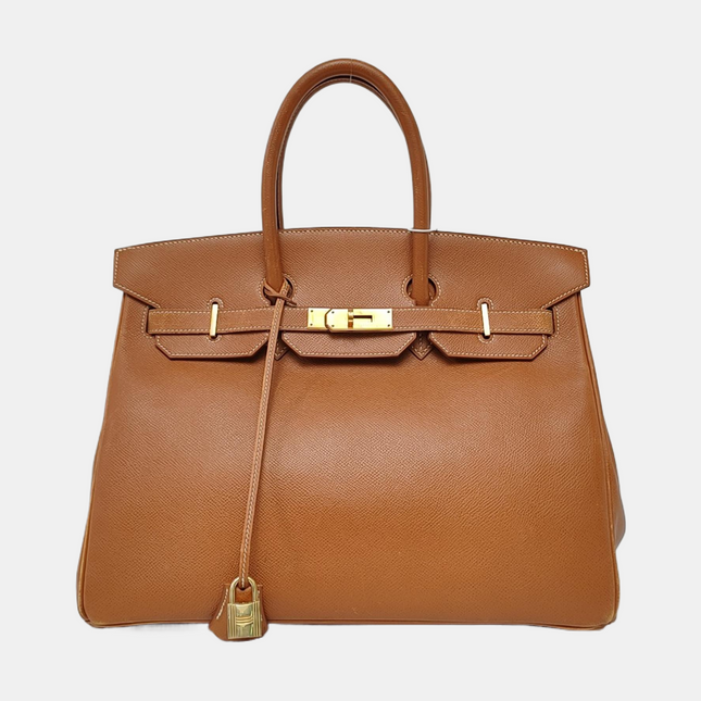 Hermes Birkin 35 Gold Epsom Leather Gold Hardware 1996