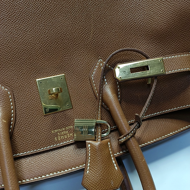 Hermes Birkin 35 Gold Epsom Leather Gold Hardware 1996