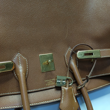 Hermes Birkin 35 Gold Epsom Leather Gold Hardware 1996