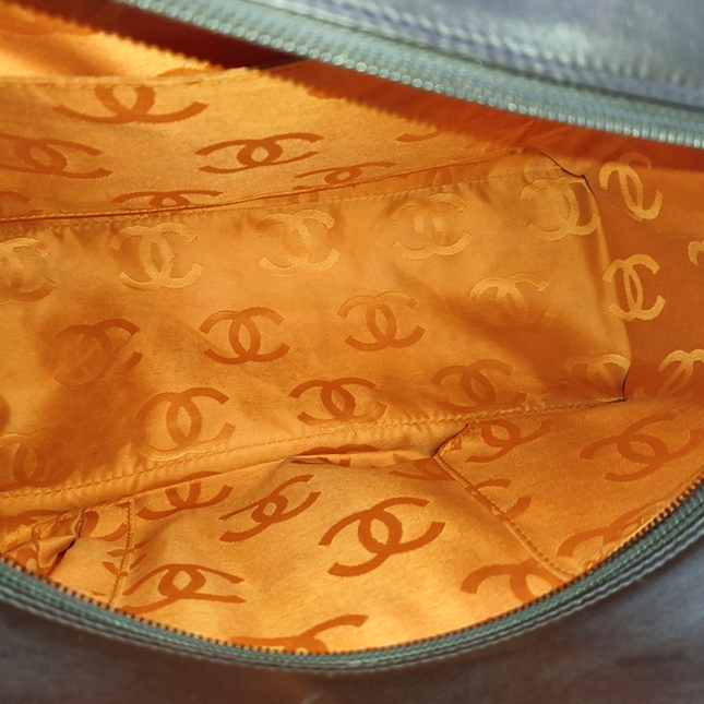 Chanel Cambon Large Dark Brown Calfskin Leather Double Strap Handbag