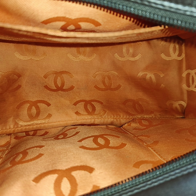 Chanel Cambon Large Dark Brown Calfskin Leather Double Strap Handbag