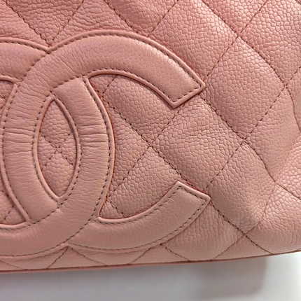 Chanel Boston Bowling Bag Pink Caviar Leather Small Top Handle Bag