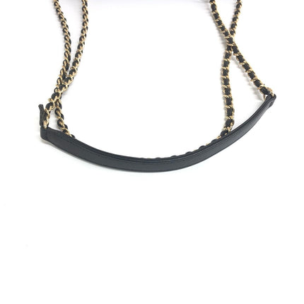 Chanel Mini Beauty Lock Flap Bag Black Lambskin Leather Chain Strap 2017