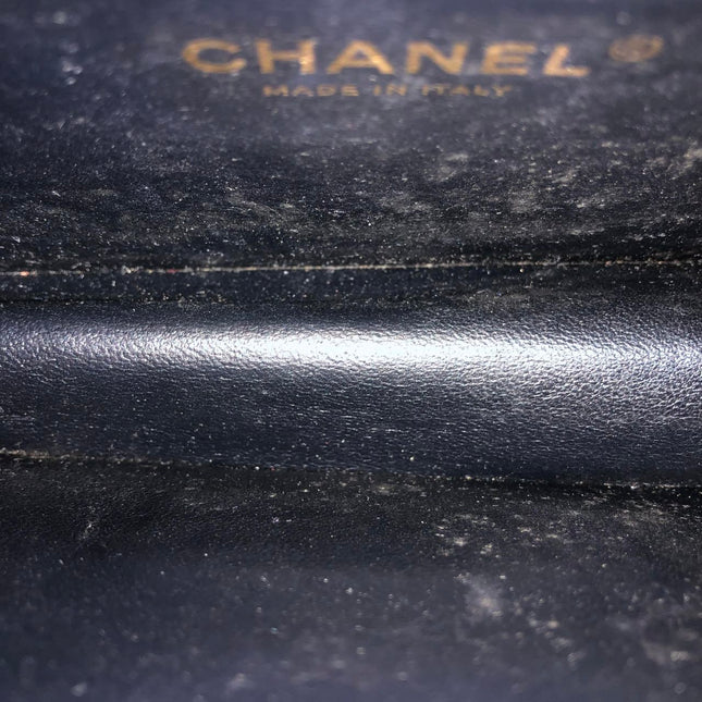 Chanel Mini Beauty Lock Flap Bag Black Lambskin Leather Chain Strap 2017