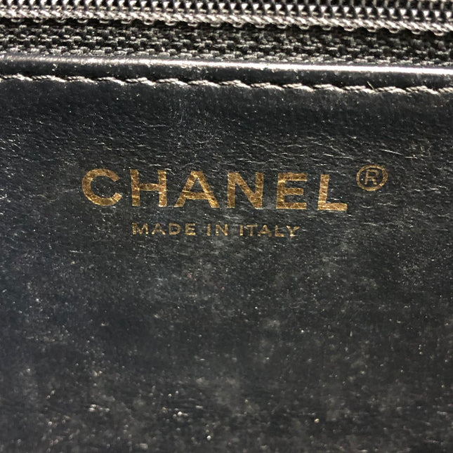 Chanel Mini Beauty Lock Flap Bag Black Lambskin Leather Chain Strap 2017