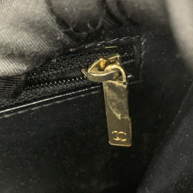 Chanel Mini Beauty Lock Flap Bag Black Lambskin Leather Chain Strap 2017