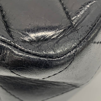 Chanel Timeless Classic Flap Medium Black Lambskin Leather 24k Gold Plated Hardware 2006-2008