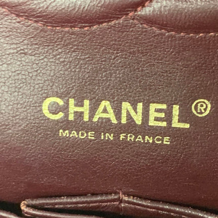 Chanel Timeless Classic Flap Medium Black Lambskin Leather 24k Gold Plated Hardware 2006-2008