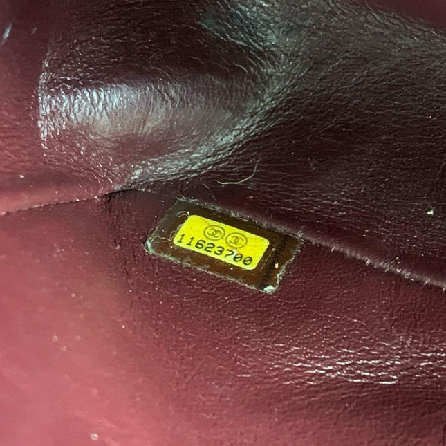 Chanel Timeless Classic Flap Medium Black Lambskin Leather 24k Gold Plated Hardware 2006-2008