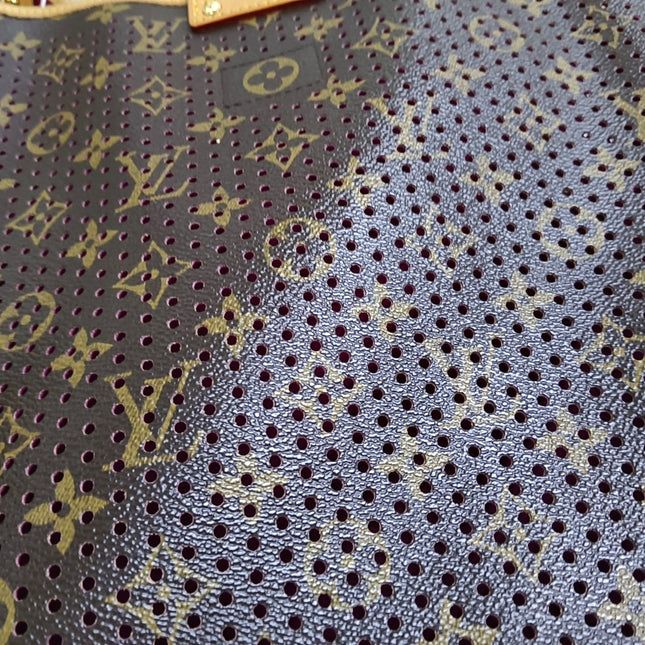Louis Vuitton Musette Brown Perforated Monogram Pink Interior