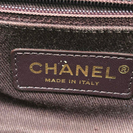 Chanel Paris Rome Mini Trapezio Flap Bag Taupe Quilted Sheepskin Gold Hardware