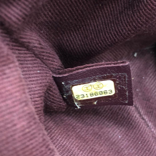 Chanel Paris Rome Mini Trapezio Flap Bag Taupe Quilted Sheepskin Gold Hardware