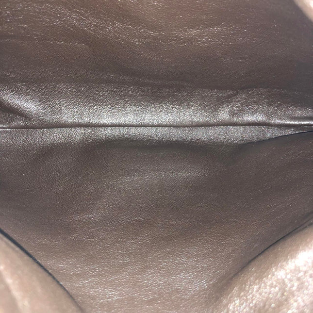 Chanel Vintage Kelly Flap Shoulder Bag Brown Wild Stitch Calfskin leather with Pouch