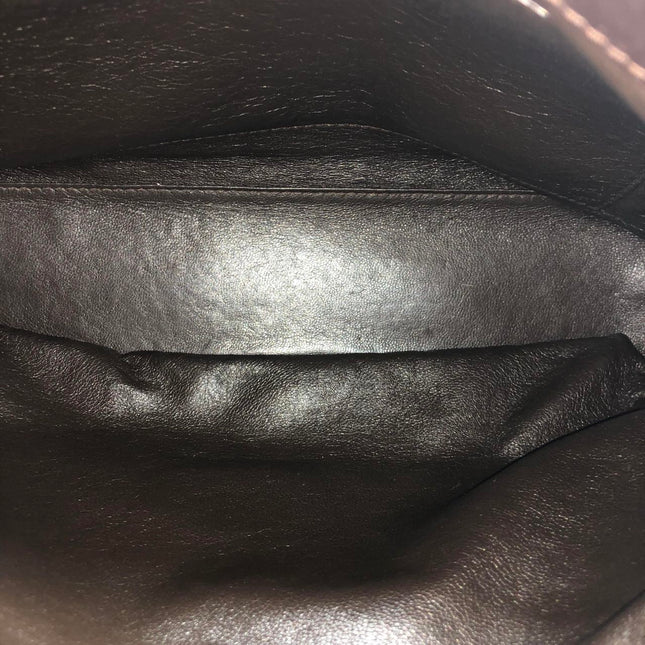 Chanel Vintage Kelly Flap Shoulder Bag Brown Wild Stitch Calfskin leather with Pouch