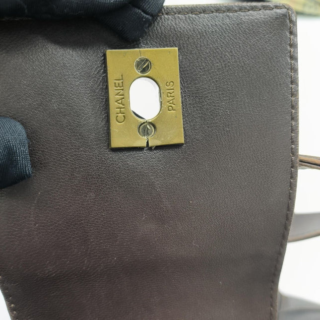 Chanel Vintage Kelly Flap Shoulder Bag Brown Wild Stitch Calfskin leather with Pouch