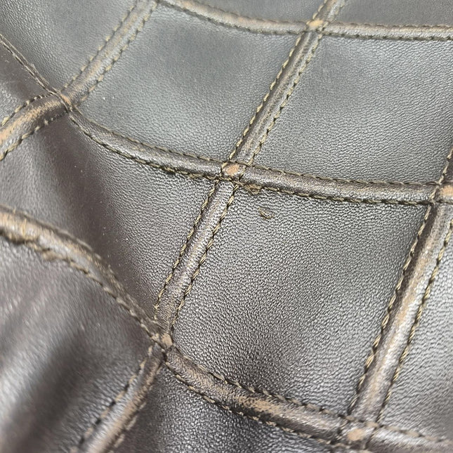 Chanel Vintage Kelly Flap Shoulder Bag Brown Wild Stitch Calfskin leather with Pouch