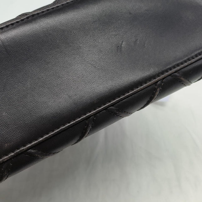 Chanel Vintage Kelly Flap Shoulder Bag Brown Wild Stitch Calfskin leather with Pouch