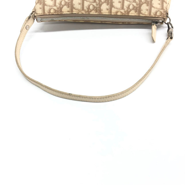 Dior Saddle Mini Classic Cream White Oblique Flower Embroidery