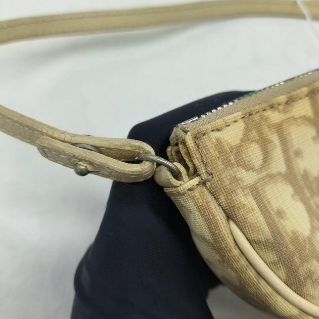 Dior Saddle Mini Classic Cream White Oblique Flower Embroidery