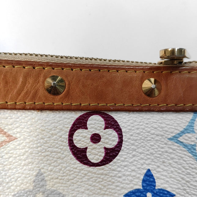 Louis Vuitton x Takashi Murakami Pochette Accessoire White Multicolor