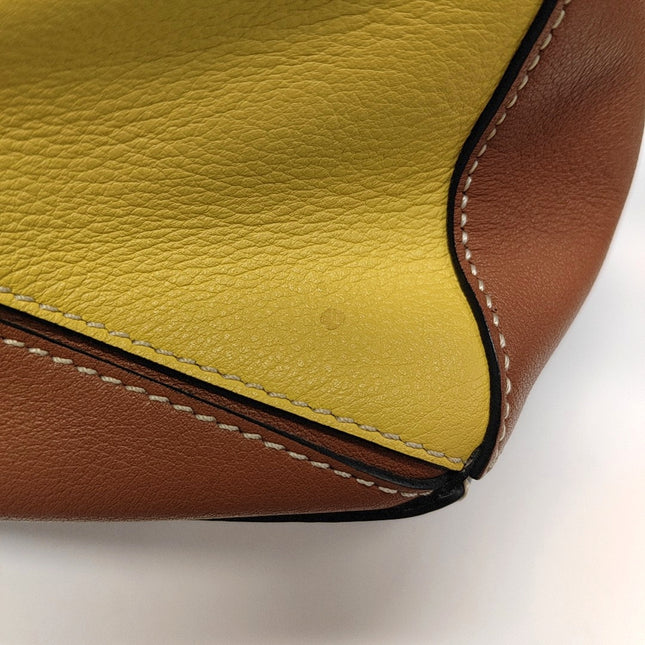 Loewe x William De Morgan Puzzle Mini Embroidered Brown Yellow Multicolor