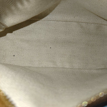 Loewe x William De Morgan Puzzle Mini Embroidered Brown Yellow Multicolor