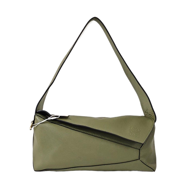 Loewe Puzzle Hobo Shoulder Bag Green Leather-1022
