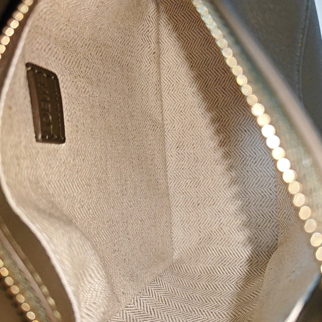 Loewe Puzzle Edge Mini Dark Olive Green Calfskin Leather Crossbody Bag