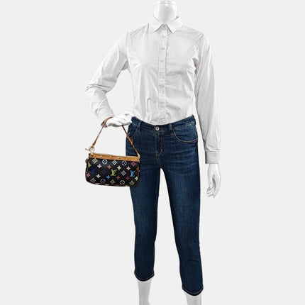 Louis Vuitton x Takashi Murakami Pochette Accessoire Black Multicolor France