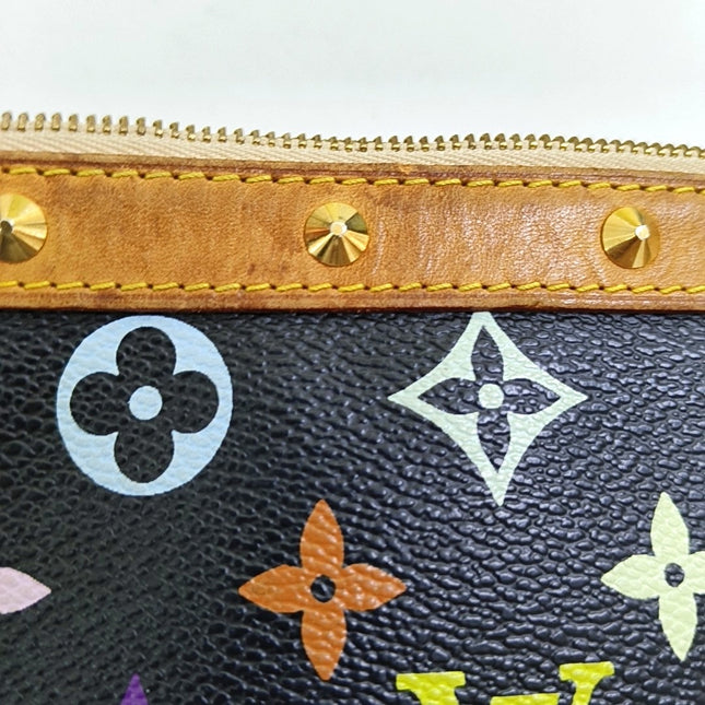 Louis Vuitton x Takashi Murakami Pochette Accessoire Black Multicolor