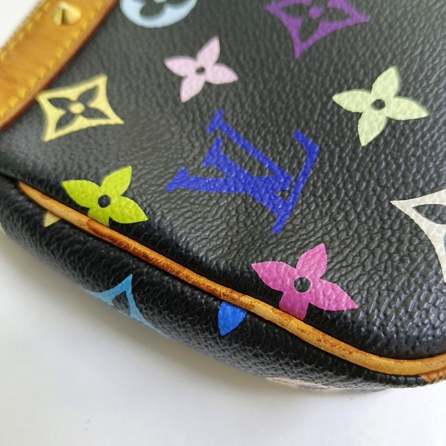 Louis Vuitton x Takashi Murakami Pochette Accessoire Black Multicolor