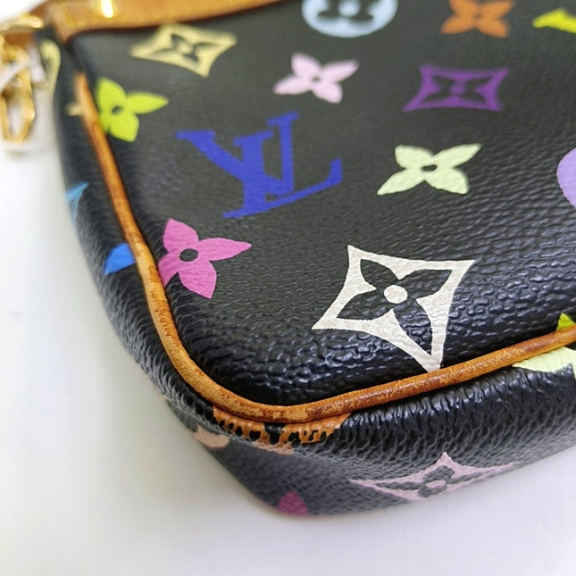 Louis Vuitton x Takashi Murakami Pochette Accessoire Black Multicolor