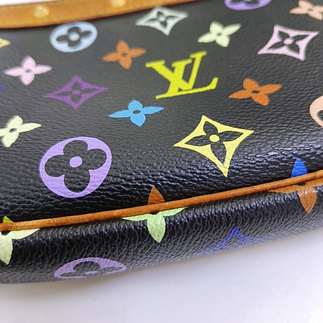 Louis Vuitton x Takashi Murakami Pochette Accessoire Black Multicolor