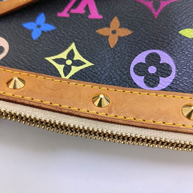Louis Vuitton x Takashi Murakami Pochette Accessoire Black Multicolor