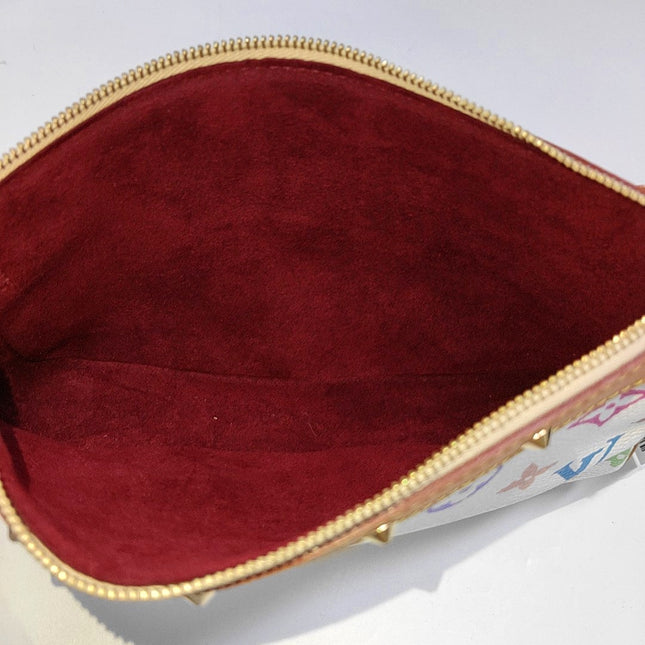 Louis Vuitton x Takashi Murakami Pochette Accessoire White Multicolor
