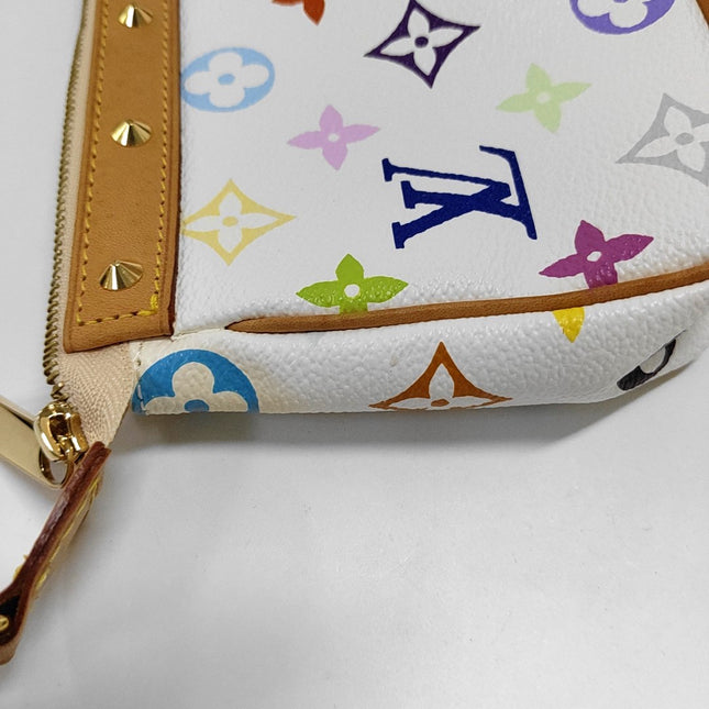 Louis Vuitton x Takashi Murakami Pochette Accessoire White Multicolor