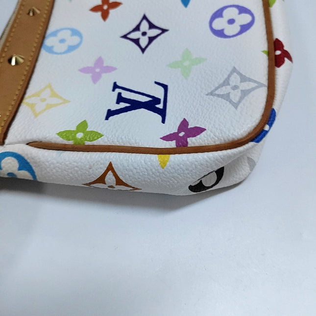 Louis Vuitton x Takashi Murakami Pochette Accessoire White Multicolor
