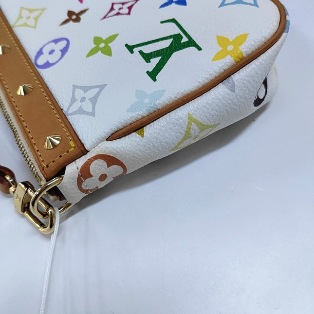 Louis Vuitton x Takashi Murakami Pochette Accessoire White Multicolor