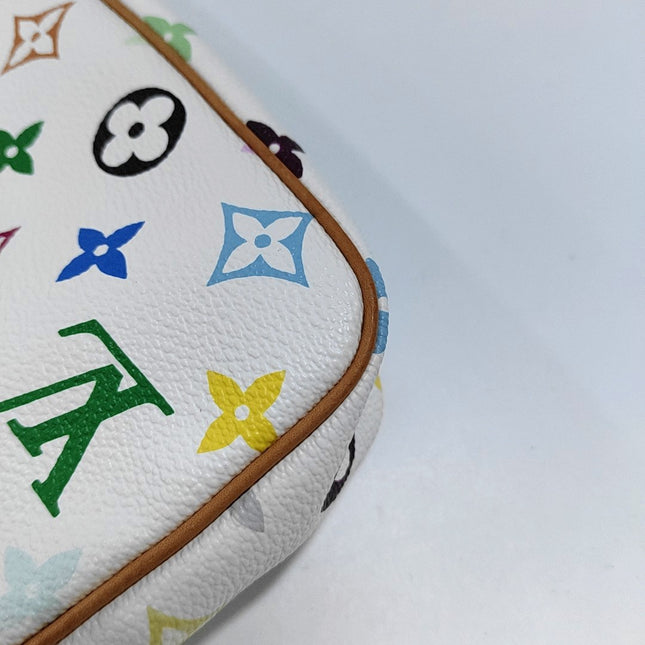Louis Vuitton x Takashi Murakami Pochette Accessoire White Multicolor