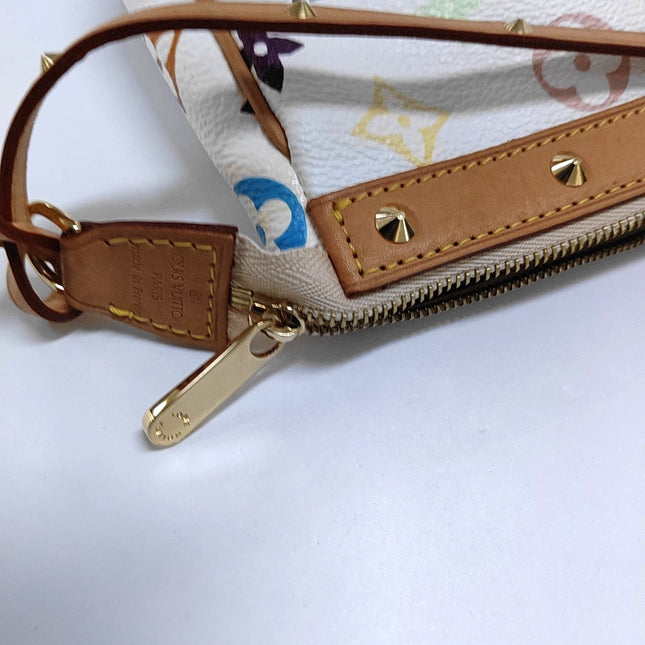 Louis Vuitton x Takashi Murakami Pochette Accessoire White Multicolor