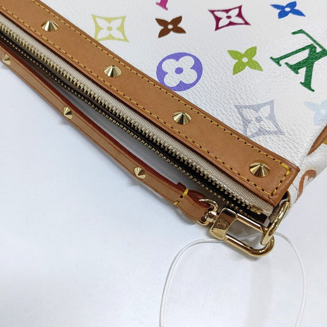 Louis Vuitton x Takashi Murakami Pochette Accessoire White Multicolor