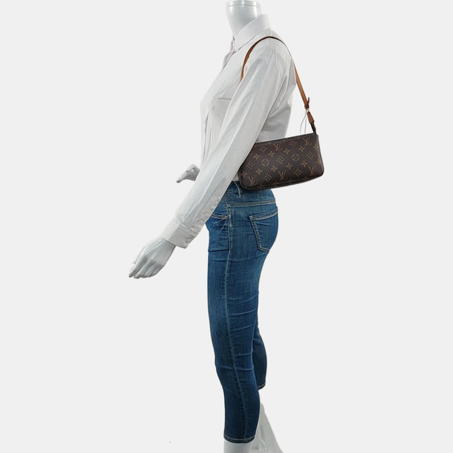 Louis Vuitton Pochette Accessoire Brown Monogram Microchip