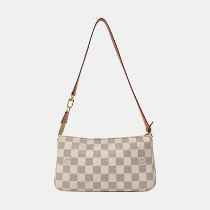 Louis Vuitton Pochette Accessoire White Damier Ebene Monogram