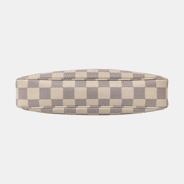 Louis Vuitton Pochette Accessoire White Damier Ebene Monogram