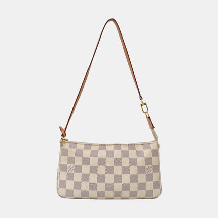 Louis Vuitton Pochette Accessoire White Damier Ebene Monogram