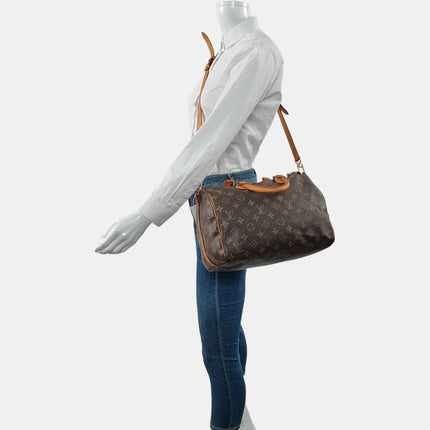 Louis Vuitton Speedy 25 Bandouliere Brown Monogram with Strap