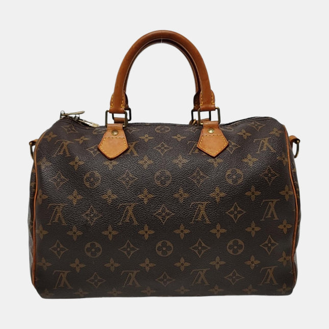 Louis Vuitton Speedy 25 Bandouliere Brown Monogram with Strap